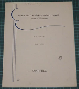 What Is This Thing Called Love? from Wake Up And Dream! - Cole Porter - 1929 - Picture 1 of 6