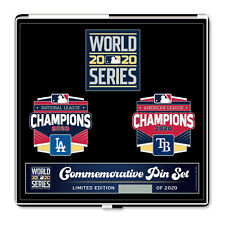 2020 World Series Commemorative Dueling Pin Set Rays vs Dodgers -Limited Edition