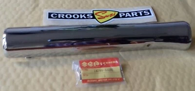 NOS 14780-44101 GSX400 1980/1981 Genuine Suzuki R.H. Muffler Cover/Exhaust Cover - Image 1 of 4