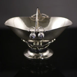 Georg Jensen Silver Sugar Bowl - Ornamental #235B - Picture 1 of 3