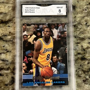 1996-97 Topps Stadium Club Kobe Bryant Rookies 1 R12 GMA 8 NM-MT Lakers HOF - Picture 1 of 3
