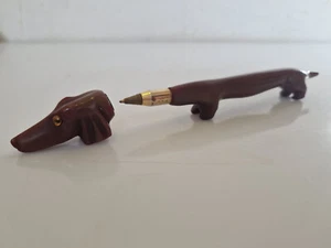 Vintage - Rare stylo bille forme basset en plastique mou - vers 1960 - Photo 1/18