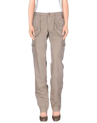 Pantalones para mujer Blumarine de diseñador ajustados pantalones cargo caqui beige - W33/L36 Foto 1 de 4
