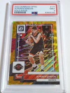 2022 Donruss Optic Alperen Sengun #177 GOLD WAVE /10 HOLO - PSA 9 (POP 2) - Picture 1 of 3