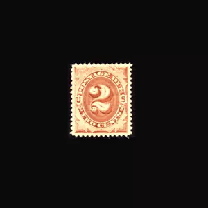 USA Postage Due Stamp-Mint OG&H, VF XF S#J2 Fresh color (pale brown variety) - Picture 1 of 1