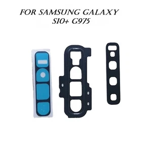 New Camera Lens Glass Rear Back Adhesive Replacement For Samsung S10+ G975 - Zdjęcie 1 z 2