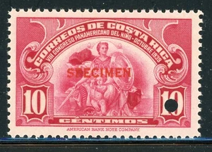 COSTA RICA ABNCo SPECIMEN: MENA #SNE195 10c Health Day Non-Emis SPECIMEN $$$ - Picture 1 of 1