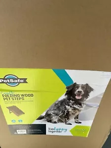 PetSafe STEPS große hölzerne Haustiertreppe mit erhöhten Schienen - 200 Pfund brandneu - Bild 1 von 3