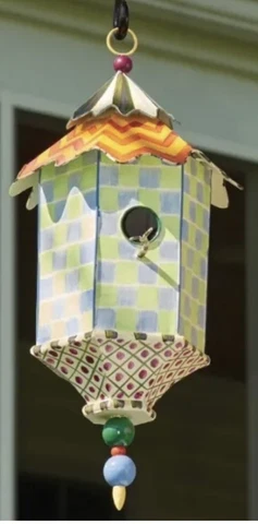 MacKenzie Childs Flyer's Folly Birdhouse -19”x9.25-NIB Cover