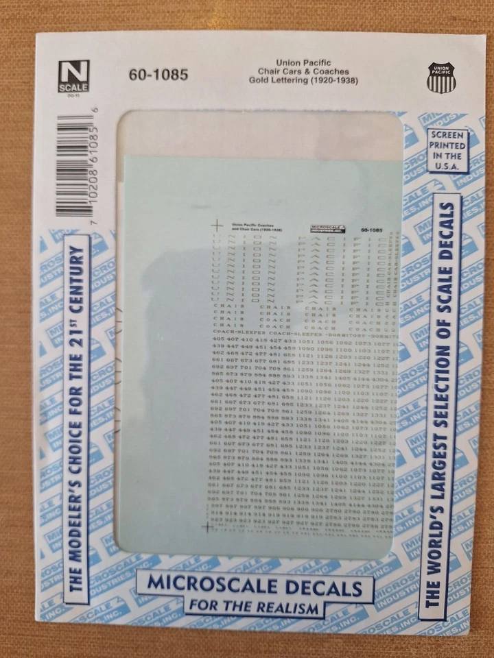 N Scale Microscale Decals $3.00 Your Choice 'SEVERAL LISTINGS' Item #B3 - Image 1 of 1