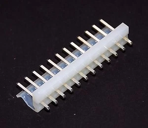 25pc MH Male Connector 180° Base Wafer Pitch= 3.96mm 12P Color= Natural RoHS - Picture 1 of 4