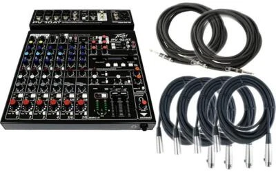 Peavey PV 10 AT 10 Channel Compact Mixing Mixer Console with Bluetooth Auto-Tune - Image 1 of 4