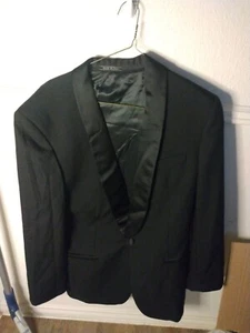 Vito Rufolo Marlane Merino Wool Tuxedo Jacket Blazer Mens Size 38R Black Formal - Picture 1 of 10