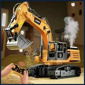 RC Excavator 2.4G Remote Control Engineering Vehicle Toy Kids Christmas Gift - Picture 1 of 26