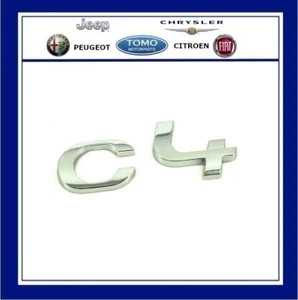 GENUINE NEW CITROEN C4 TAILGATE BADGE 'C4' EMBLEM MOTIF 98038000DX - Picture 1 of 1