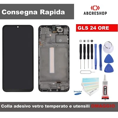 DISPLAY FRAME LCD ORIGINALE 100% SAMSUNG GALAXY A25 5G 2023 SM-A256 TOUCH SCREEN - Image 1 of 2