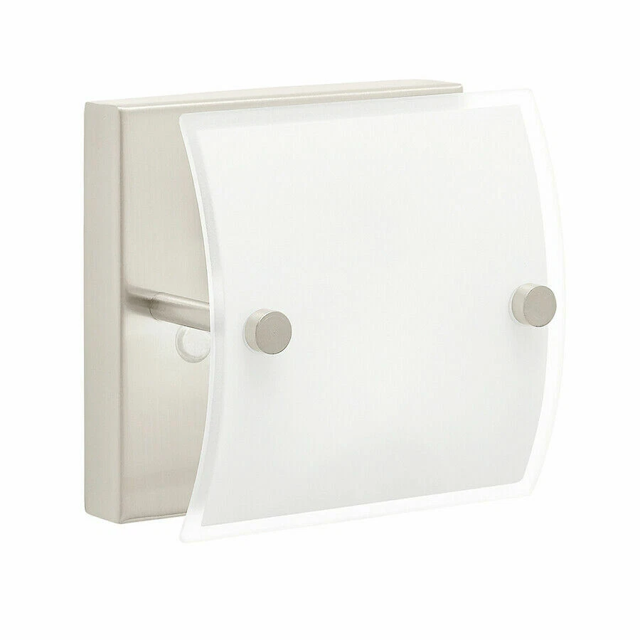 Kichler Covero Wall Sconce in Brushed Nickel & White/clear Glass #0616033