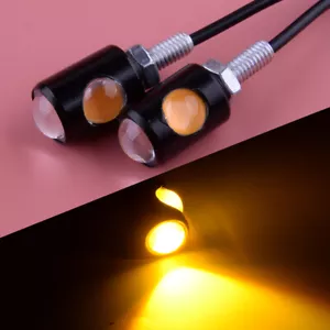 1Pair Mini Bolt LED Motorcycle Turn Signal Indicator License Plate Lights - Picture 1 of 6