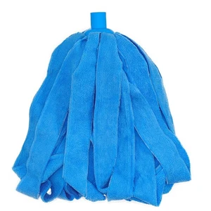 1 Pack Blue Microfiber Cloth Mop Replacement Head, Fits 3/4 inch Thread Pole - Picture 1 of 6