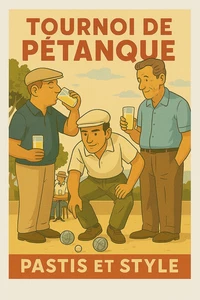 Boule-Turnier - Pastis und Stil - POSTER POSTER A3 - Bild 1 von 1