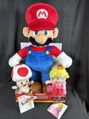 ✨NEW Super Mario 20" Jumbo Plush Action Figure JAKKS Pacific W/ Toad, Princess✨ - Image 1 of 4