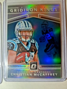 2017 Christian McCaffrey Donruss Optic Prizm Rookie Gridiron Kings rifrattore 10 - Foto 1 di 3