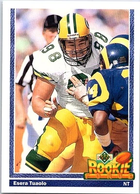 Esera Tuaolo 1991 Upper Deck #635 Green Bay Packers RC - Image 1 of 2