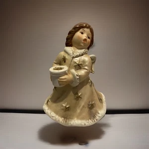 Goebel Figura Ángel 15,5 cm Alto Candelabro Porcelana 1966 - Imagen 1 de 5
