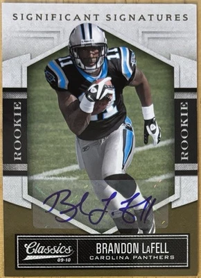 2010 Classics Significant Signatures Brandon LaFell Rookie Autograph RC Auto LSU - Image 1 of 2