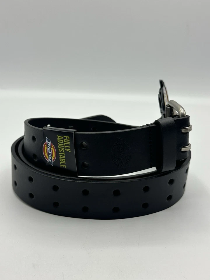 Dickies 11DI020022 Men's Leather Industrial Strength Casual Belt Black Medium