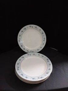 Noritake Bluecourt 6844 Salad Plates 8.25 Inches Japan 1967-1972 Set Of 4 - Picture 1 of 5