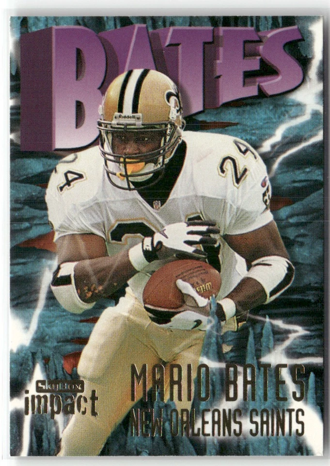 1997 SKYBOX IMPACT MARIO BATES NEW ORLEANS SAINTS #184 - Image 1 of 3