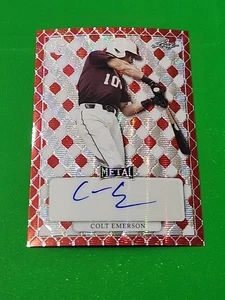 COLT EMERSON 2022 LEAF PERFECT GAME Red Wave Proof Auto 1/1 Seattle Mariners - Picture 1 of 7