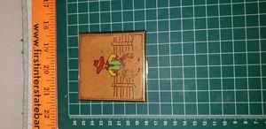 Vintage Leather Bound Brass Compact Make-Up Case w/Mirror~ - Picture 1 of 6