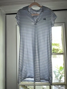 Prodoh Girls XS (7-8) Blue And White Striped Dress - Picture 1 of 5