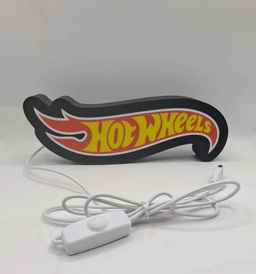 Hotwheels стиль логотип свет коробка знак полка USB питание - Изображение 1 из 3