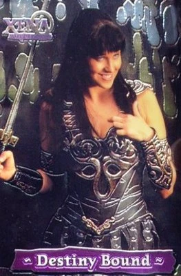 SEASON SERIES 3 - DESTINY BOUND DOUBLE SIDED INSERT CARD - XENA & CALLISTO #1 - Image 1 of 2