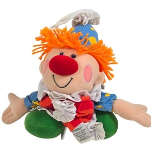 Dakin Plush Clown Crib Pull Down Musical Toy Vintage Baby Circus Embroidered - Picture 1 of 9
