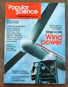 Popular Science March 1976; Wind Power; Outdoor Recreation; Color TV; Avalanches - Picture 1 of 7