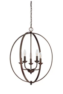 Millennium Lighting 3034-RBZ 4-Light Pendant in Rubbed Bronze - Picture 1 of 10