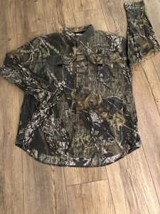 Men's shirt Field Staff by Mossy Oak Camo Long Sleeve Large Hunting Vented - Picture 1 of 5
