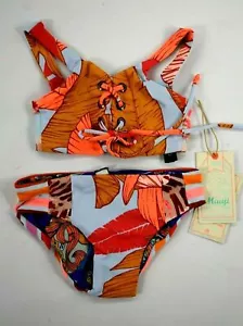 Maaji Kids Big Girls Porto Alegre Reversible 2 Piece Swimsuit Scoop Neck Print 2 - Picture 1 of 12