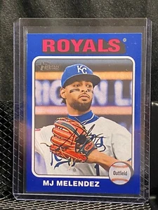 MJ Melendez 2024 Topps Heritage High # Dark Blue Border #697 Royals - Picture 1 of 2