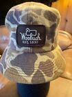 Woolrich 1980's  Wool Camo  Hunting Cap. Adjustable Sizing