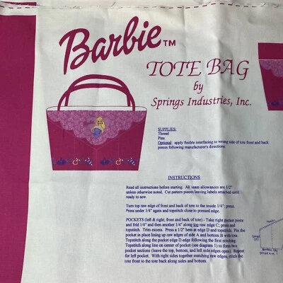 Muñeca Barbie Mattel 2001 de colección corte y costura bolsa de mano resortes industrias hágalo usted mismo artesanía nueva de colección Foto 1 de 4