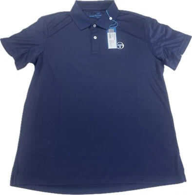 Рубашка поло Sergio Tacchini мужская маленькая синяя функциональная линия Young Court - Изображение 1 из 4