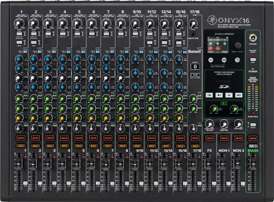 Mackie Onyx16 16-Channel Analog USB Mixer w/ Multitrack Recording via USB or SD - Image 1 of 4