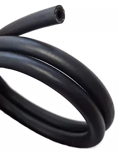 TUBO CARBURANTE OLIO GOMMA INTRECCIATA 8mm 5/16" benzina diesel acqua 300 psi per 1 metro - Foto 1 di 3