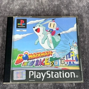 Bomberman Fantasy Race PS1 PlayStation 1 gioco PAL - ottime condizioni con manuale etichetta nera - Foto 1 di 3