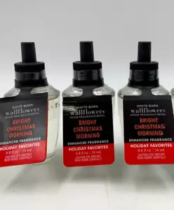 Bath & Body Works Bright Christmas Morning Wallflowers Refill Bulbs S/3 #373D - Picture 1 of 1